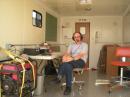 Larry Alexander, WA8MKY operating 6 meters from the emergency operations trailer
